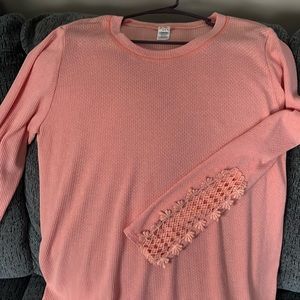 7th ray size 1x waffle knit long sleeve shirt